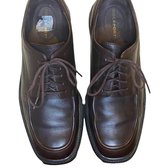 Rockport MM947 Brown Leather Oxford‎ Shoe Size 11 - Picture 1 of 8